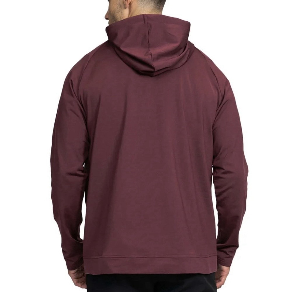UNRL Crossover Hoodie II Performance Tech Mens Large Burgundy Pullover Stretch - Picture 8 of 9